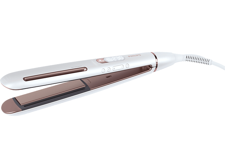 PHILIPS Prestige BHS830/00 - Haarglätter (Weiss/Rosa)