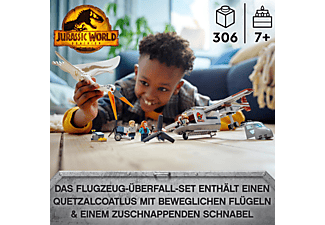 LEGO Jurassic World 76947 Quetzalcoatlus: Flugzeug-Überfall Bausatz, Mehrfarbig