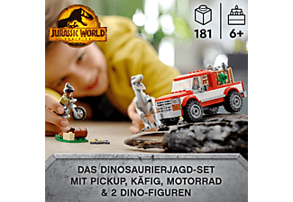 LEGO Jurassic World 76946 Blue & Beta in der Velociraptor-Falle Bausatz, Mehrfarbig