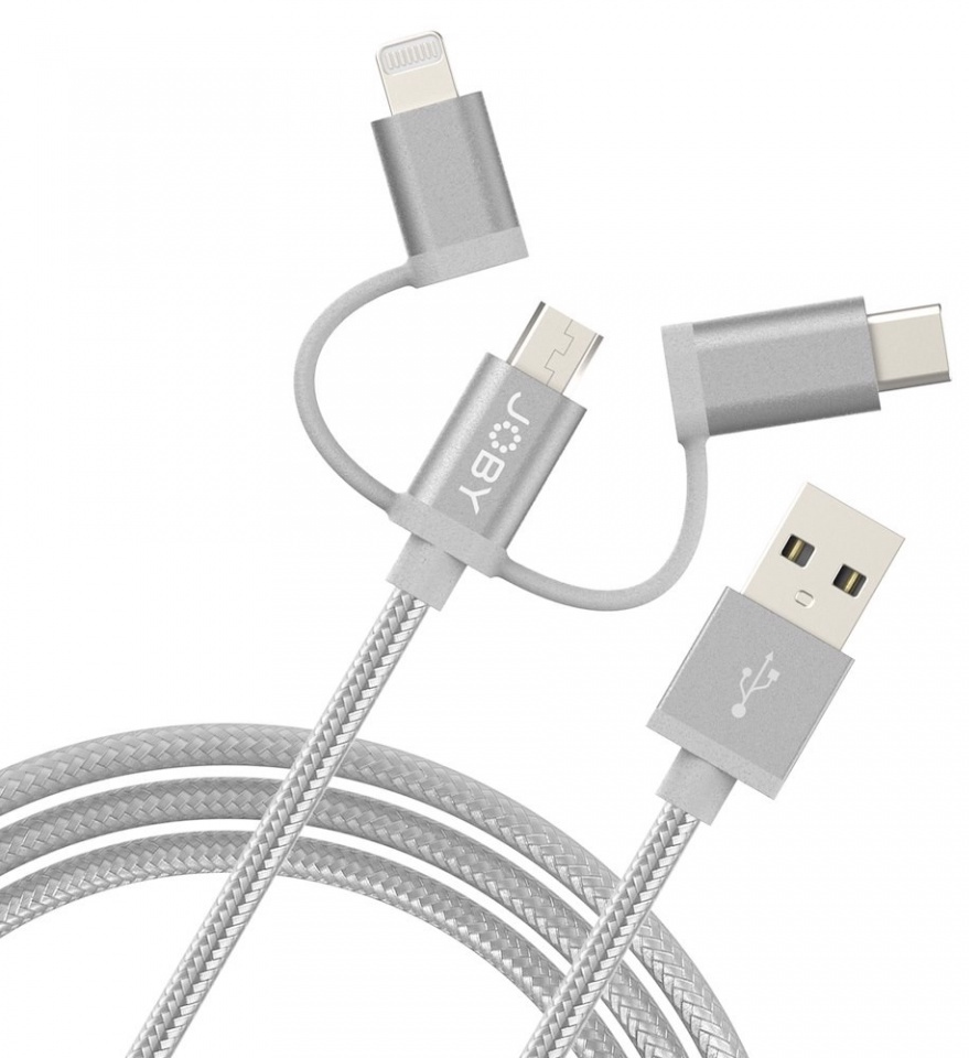 VITEC Câble USB 3 en 1 1.2 m Space Grey (JB01818-BWW)