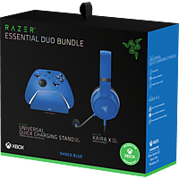 RAZER Essential Duo Bundle für Xbox, Over-ear Gaming Headset Bundle Blau