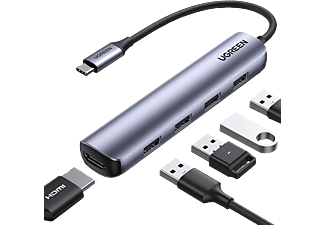 UGREEN 5 in 1 - Adattatore USB C HDMI (Argento)