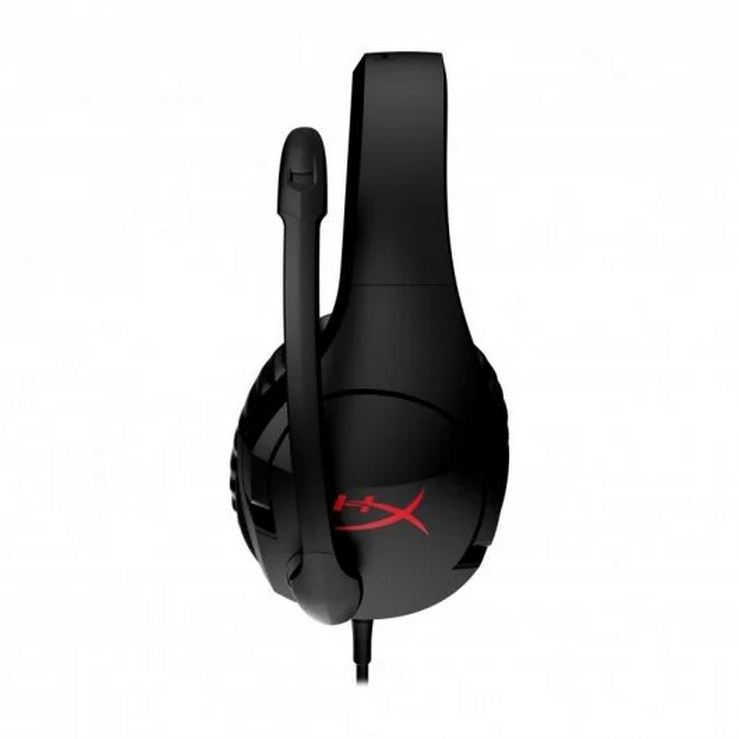 Auriculares gaming negros con micrófono.