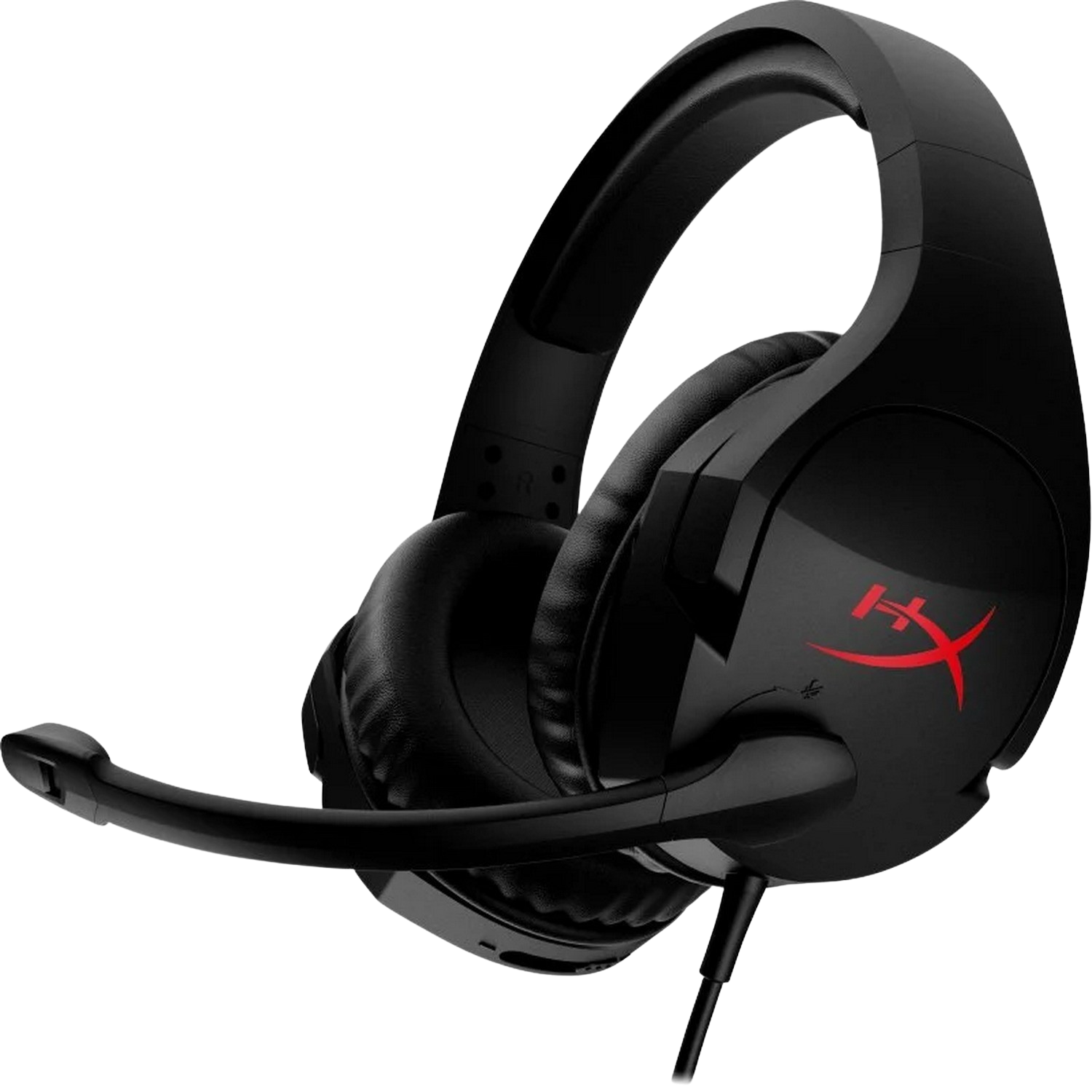 Auriculares gaming - HyperX Cloud Stinger, De diadema, Con cable, Para PC, Micrófono, Negro y Rojo