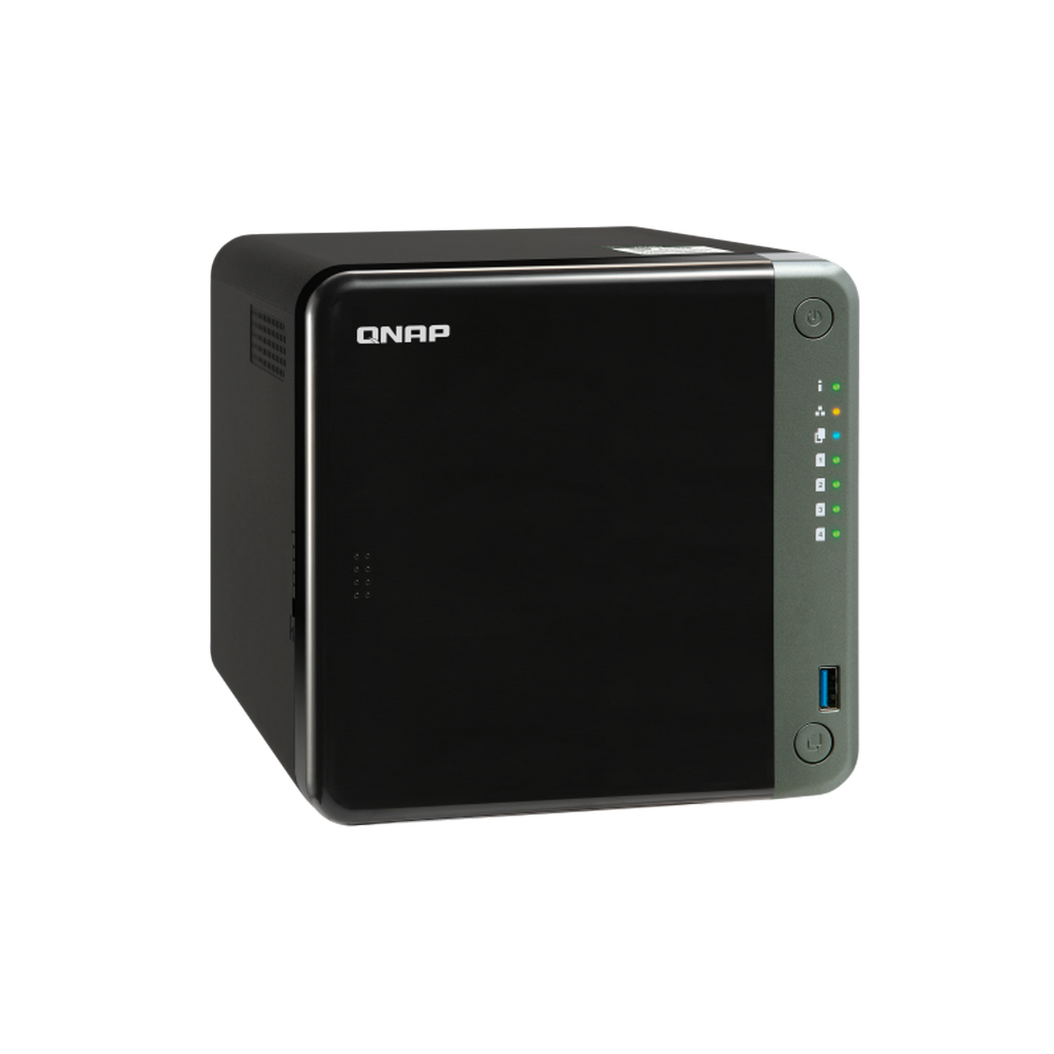 Servidor NAS - QNAP TS-453D-4G, SDD, 2.0 GHz, 4 GB, Negro