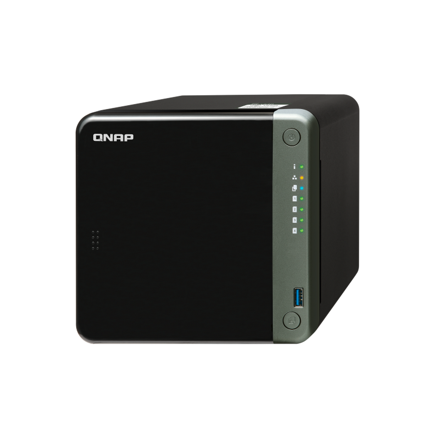 Servidor NAS - QNAP TS-453D-4G, SDD, 2.0 GHz, 4 GB, Negro