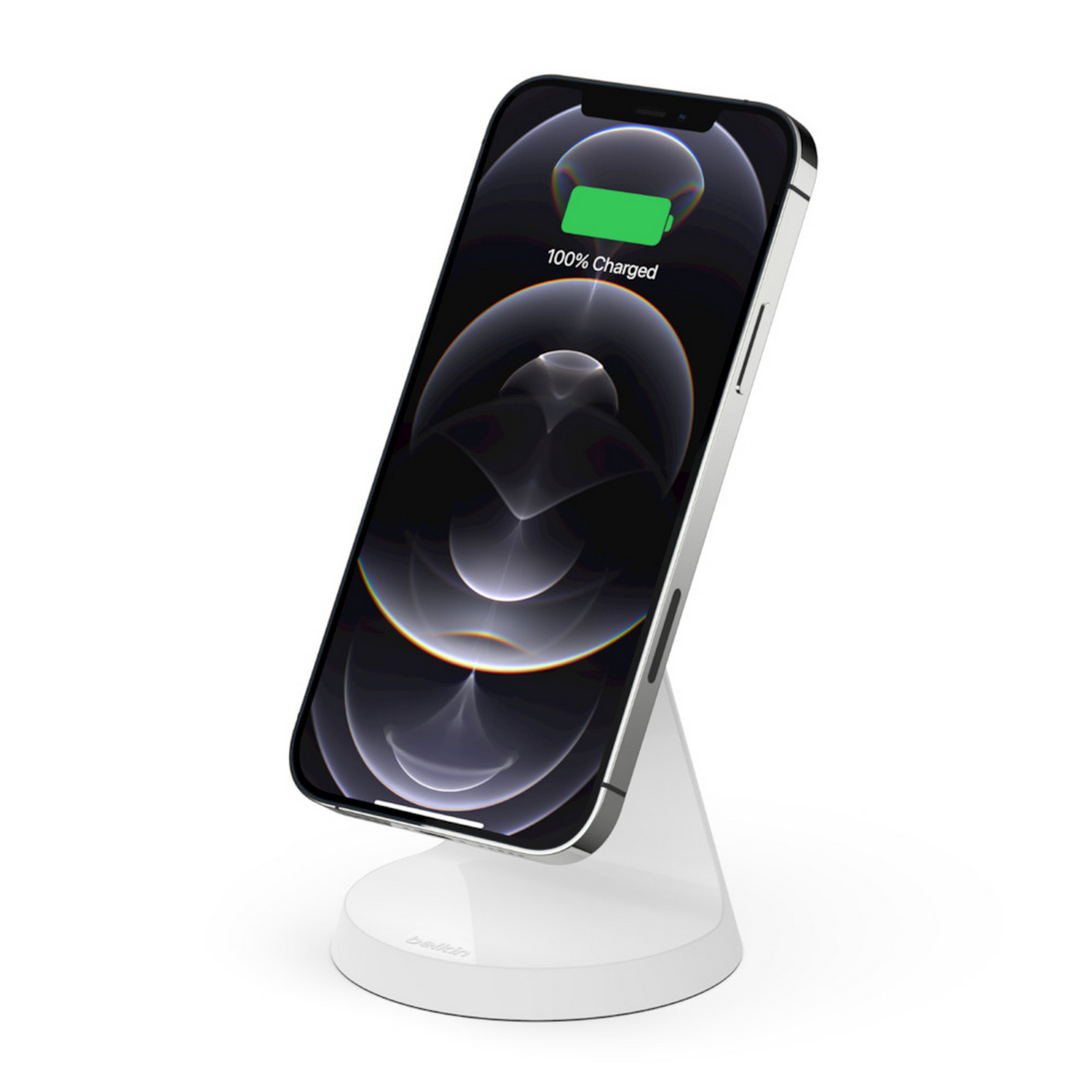 Soporte móvil - Belkin WIB003VFWH, Comptible Con iPhone, Potencia 20 V, Blanco