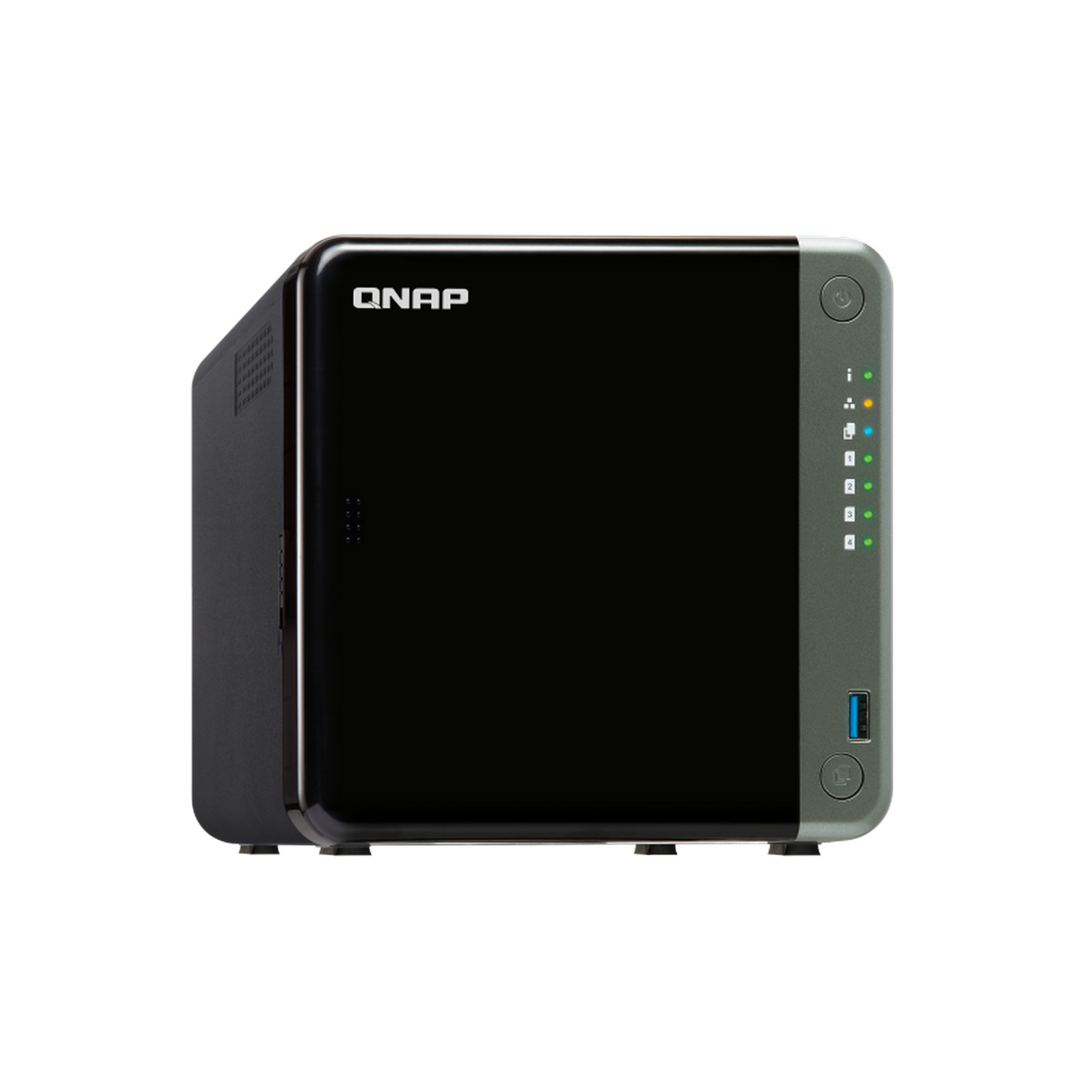Servidor NAS - QNAP TS-453D-4G, SDD, 2.0 GHz, 4 GB, Negro