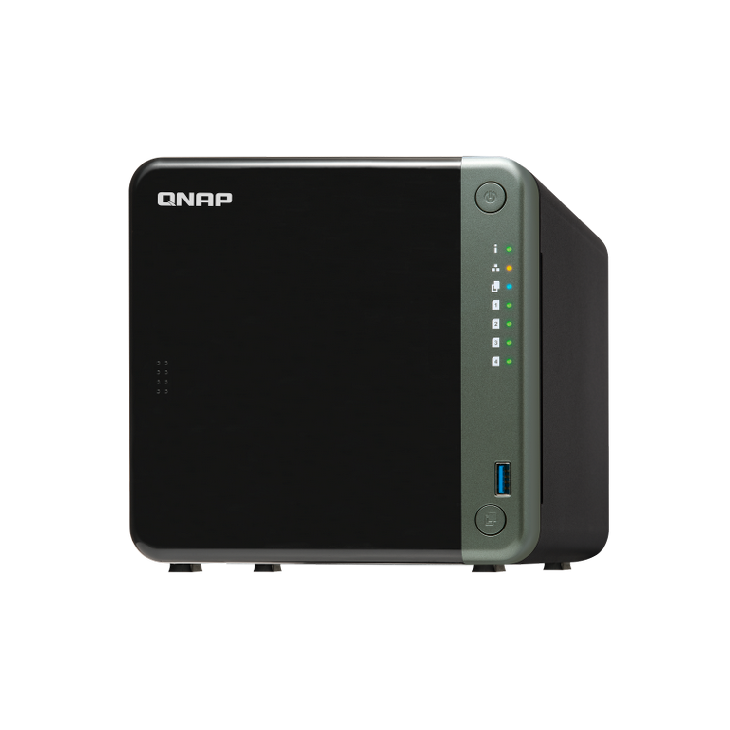 Servidor NAS - QNAP TS-453D-4G, SDD, 2.0 GHz, 4 GB, Negro