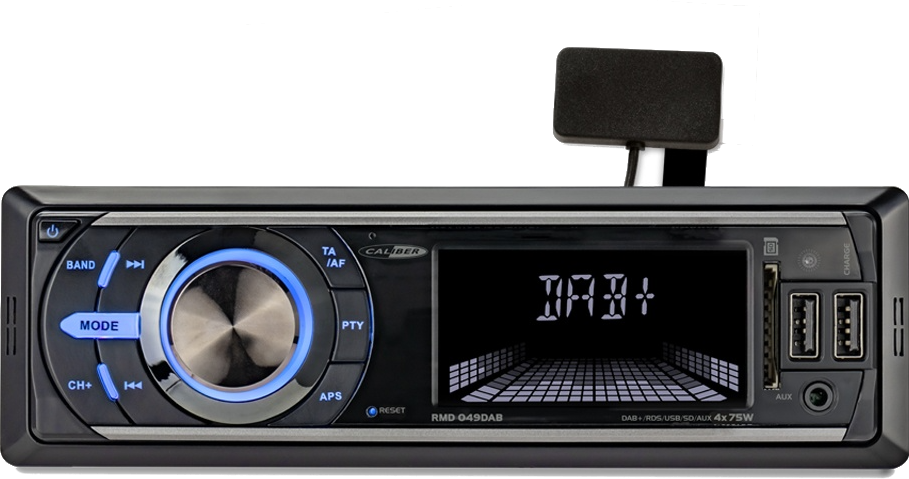 CALIBER Autoradio DAB+ FM bluetooth USB SD 4x75 Watt Noir (RMD049DAB)