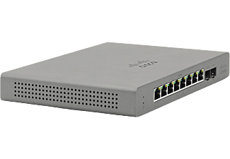 Switch - Cisco Meraki Go GS110-8P-HW-EU, 8x Gigabit Ethernet RJ45, 2x SFP de 1 GB, Gris