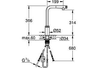 GROHE 30443000 Mosogató csaptelep