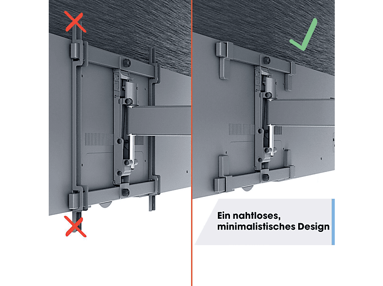Thumbnail - VOGEL´S TVM 3665 TV-Wandhalterung, max. 77 Zoll, Schwenkbar, Schwarz