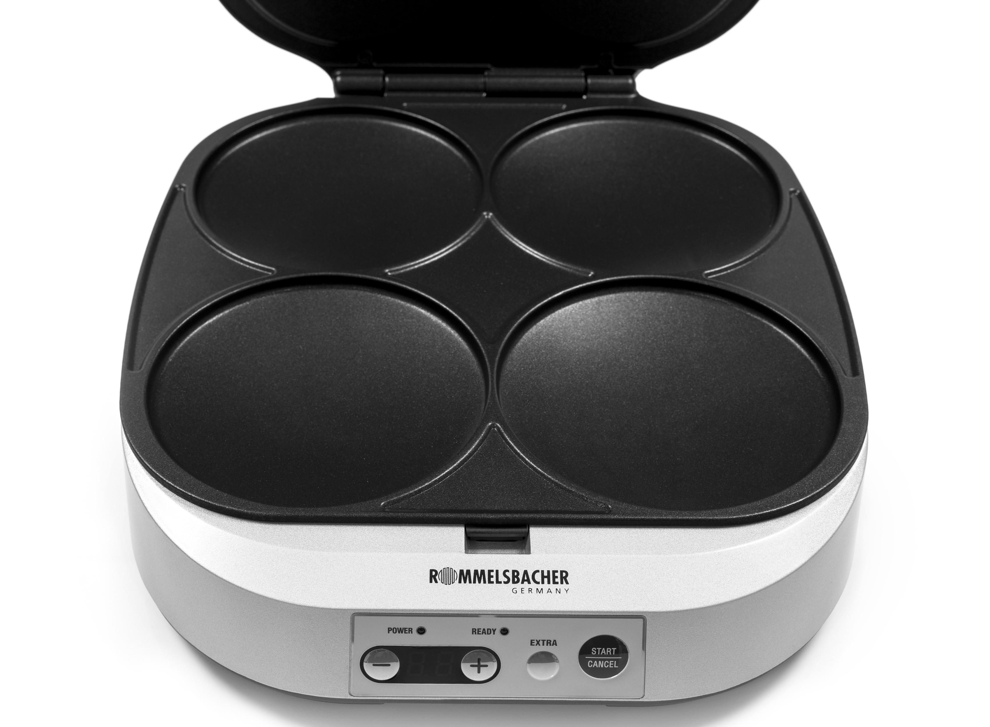 Pancake Maker PC 1800 Rommelsbacher - Cuoci 4 Pancake Insieme, Antiaderente, Timer E Spegnimento Automatico - Foto 8