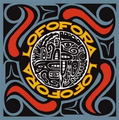 Abstracte albumkunst: een cirkel met symmetrische patronen en de tekst 'Of Of Of Of'.