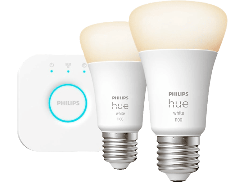 PHILIPS HUE Kezdő izzószett meleg fehér nem dimm 2 darabos , E27 (929002469201)