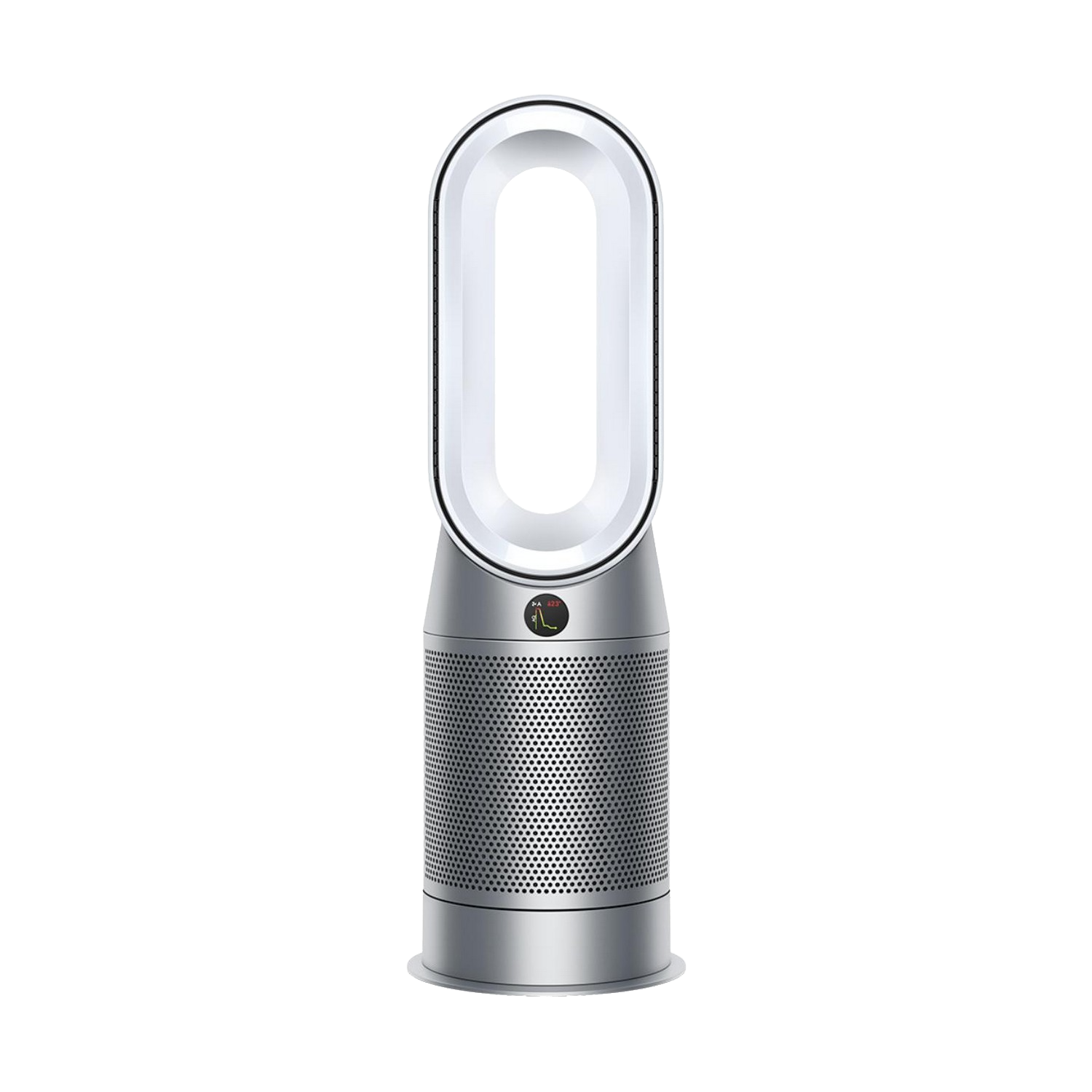 Purificador de aire - Dyson HP07 purifier Hot+Cool, 40 W, Filtro HEPA H13, LCD, Tecnología Air Multiplier, Oscilación personalizada, 80 m², Gris