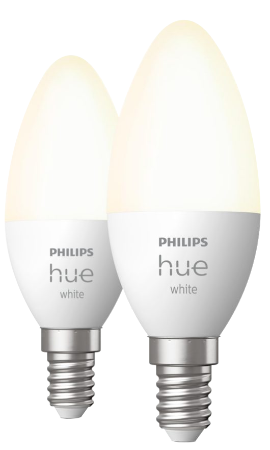 PHILIPS HUE okos izzó meleg fehér nem dimm , E14 5,5W 2 darabos (929003021102)
