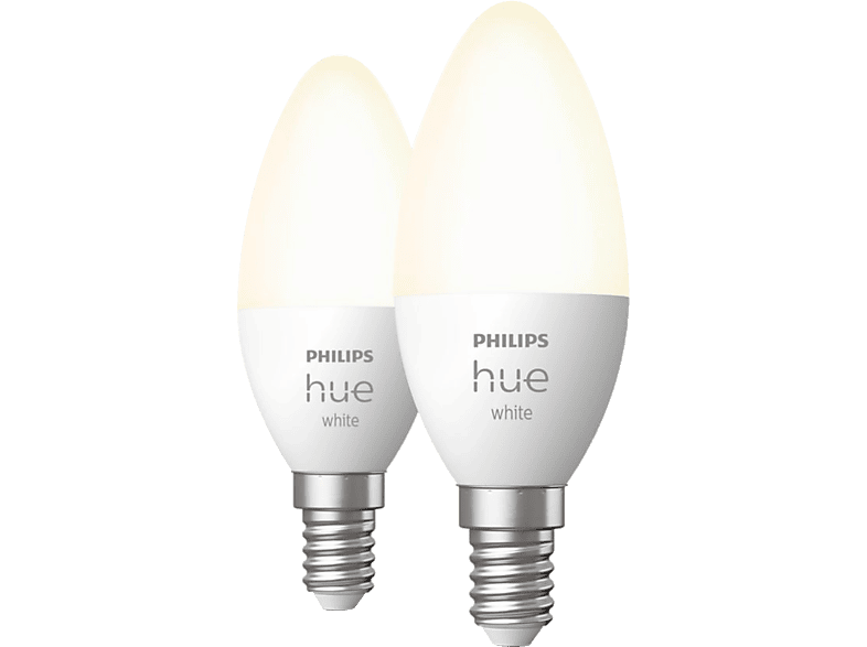 PHILIPS HUE okos izzó meleg fehér nem dimm , E14 5,5W 2 darabos (929003021102)