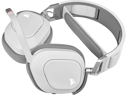 CORSAIR HS80 RGB Wireless - Gaming-Headset, Weiss/Grau