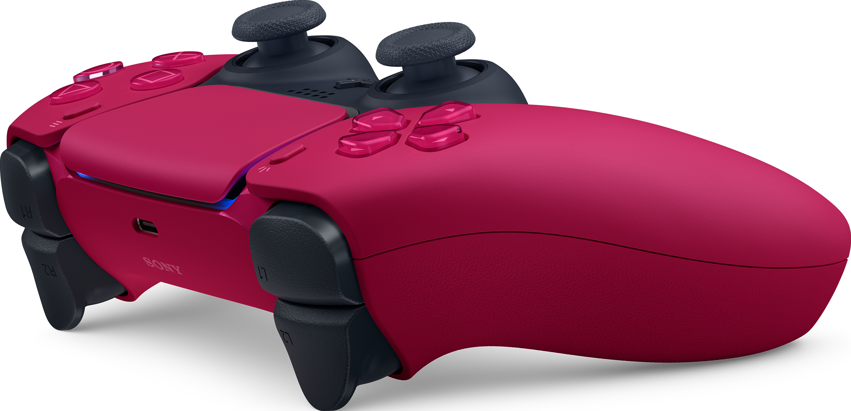 PlayStation 5 + PlayStation Plus (12 Monate) + Gran Turismo 7 +  DualSense (Cosmic Red) Bundle - Spielekonsole - Weiss/Schwarz/Cosmic Red