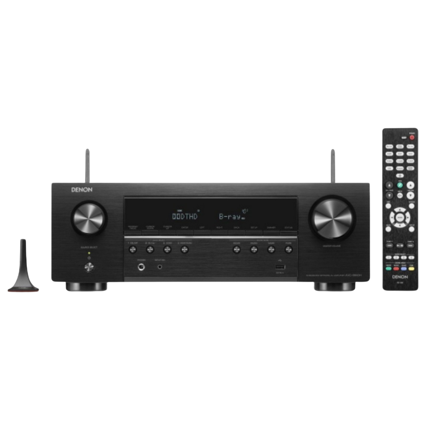 Amplificador Hifi Denon avcs660h 8k 5.2 canales 75 w 8 ohmios 20 hz20 khz negro negro5.2ch8k135wdolby truehddolby surrounddtshd neo6control