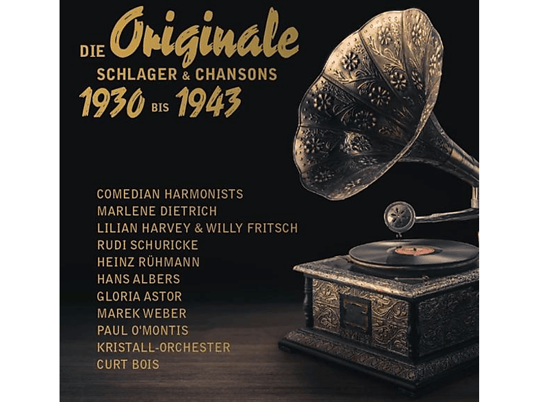 1930-1943 Originale-Schlager/Chanson CD Die - (CD) - VARIOUS