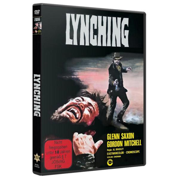 DVD-Hülle für den Film 'Lynching' mit einem Mann und einem schreienden Gesicht.