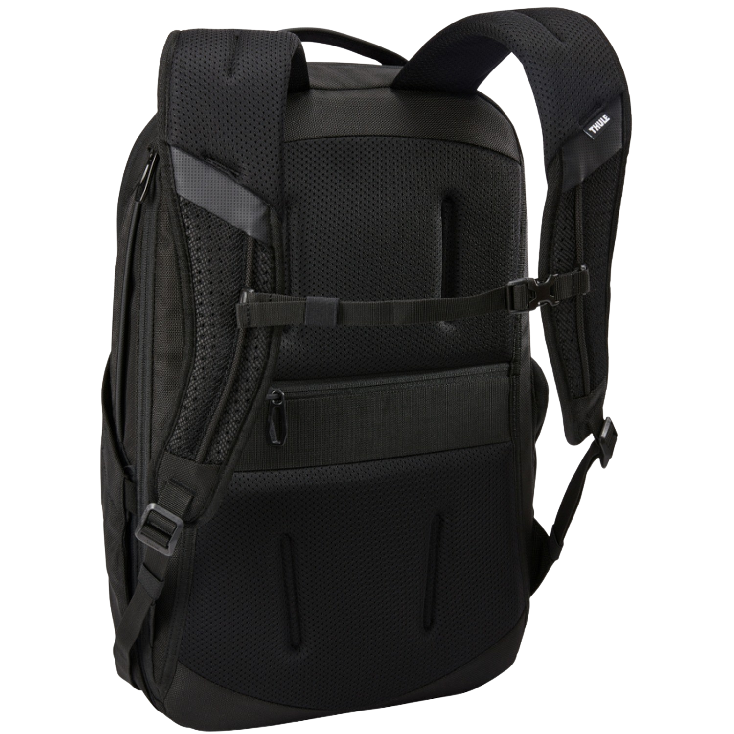 Mochila para portátil - Thule Accent TACBP2316, Poliéster reciclado, 26 l, Compartimento SafeZone, Negro