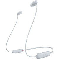 MediaMarkt SONY WI-C100 - Draadloze oordopjes - Wit aanbieding