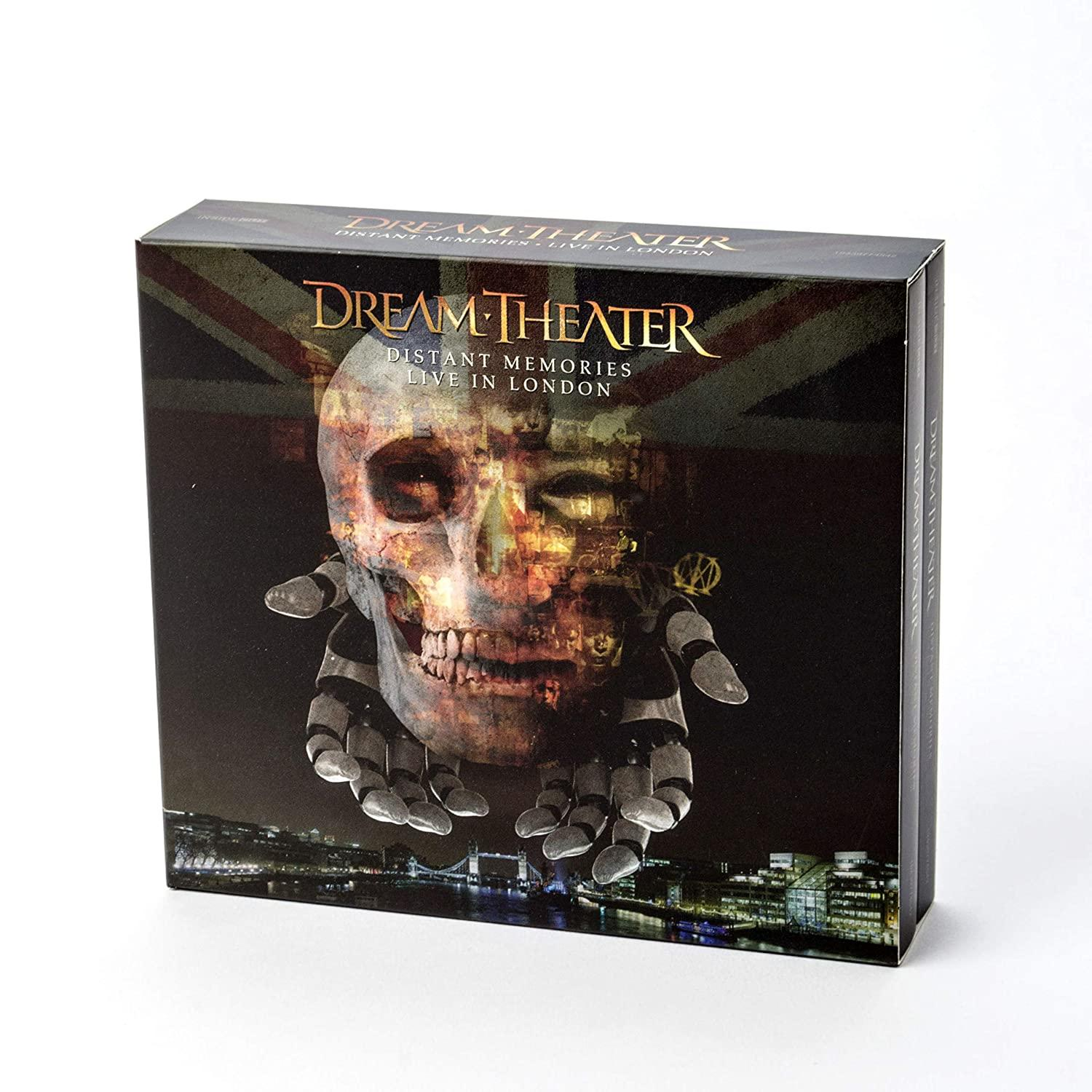 Dream Theater albumhoes. Het toont een schedel met een Britse vlag en een stad 's nachts.