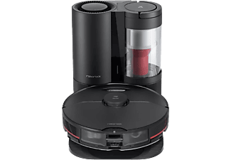 Robot aspirador -  Roborock S7 MaxV+, 74 W, Autonomía 180 min, Navegación LiDAR, Vaciado automático, Negro