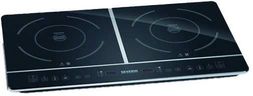 SEVERIN DK1031 Dupla indukciós főzőlap, kerámia, Ø 21cm x 2, 3400W, fekete