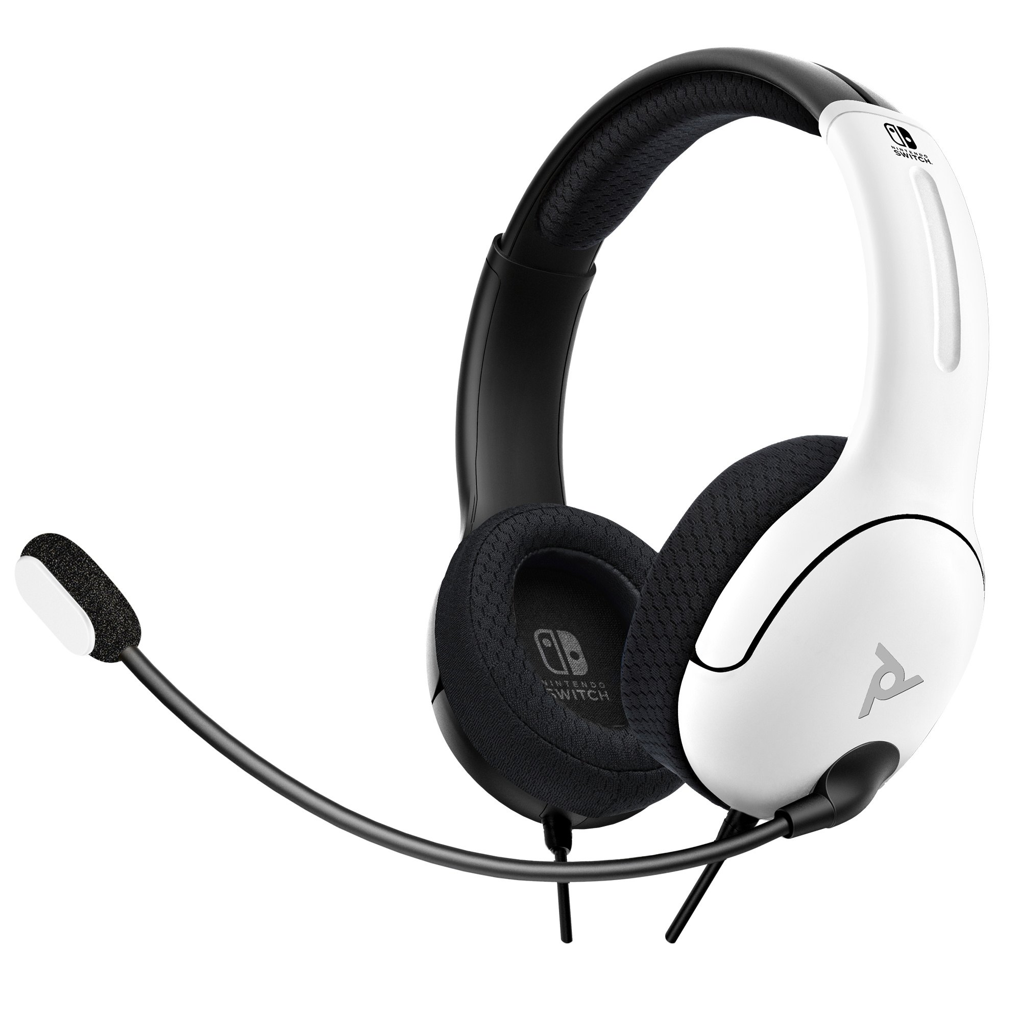 PDP LLC LVL40 Wired Stereo: Headset On-ear Gaming White Schwarz-Weiß 500-162-BW, Black 