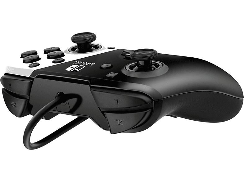 Thumbnail - PDP LLC 500-134-BW Faceoff™ Deluxe+ Audio Wired Controller Black & White für Nintendo Switch Lite, OLED
