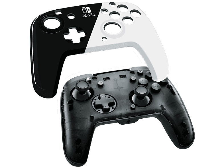 Thumbnail - PDP LLC 500-134-BW Faceoff™ Deluxe+ Audio Wired Controller Black & White für Nintendo Switch Lite, OLED