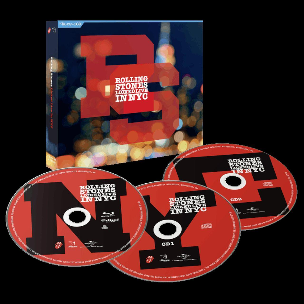 Coffret Blu-ray et CD Rolling Stones Licked Live in NYC.