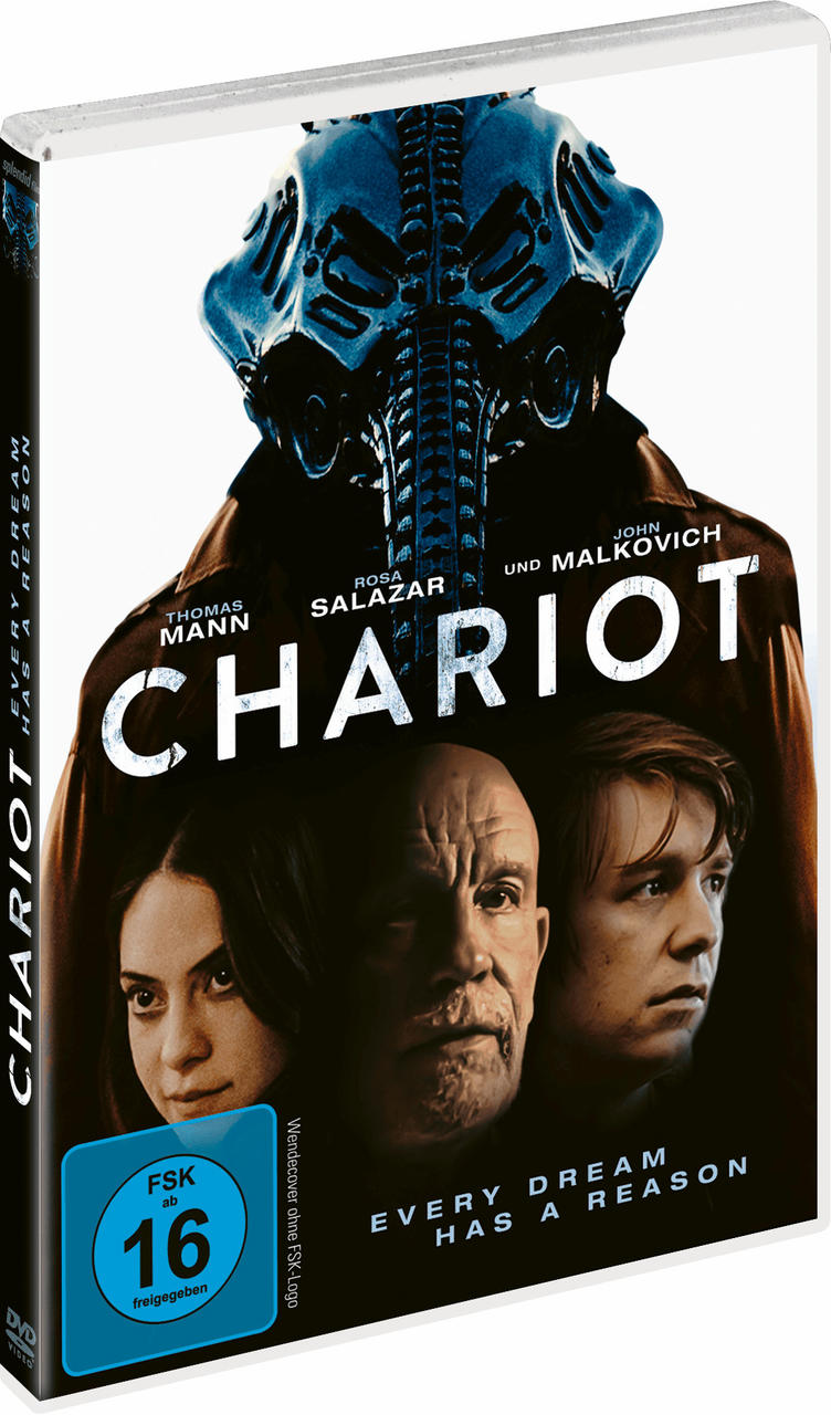 DVD-Hülle, betitelt 'Chariot'. Filmplakat mit Schauspielern.
