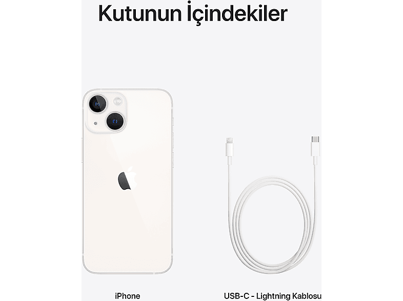 APPLE iPhone 13 Mini 128 GB Akıllı Telefon Starlight MLK13TU/A