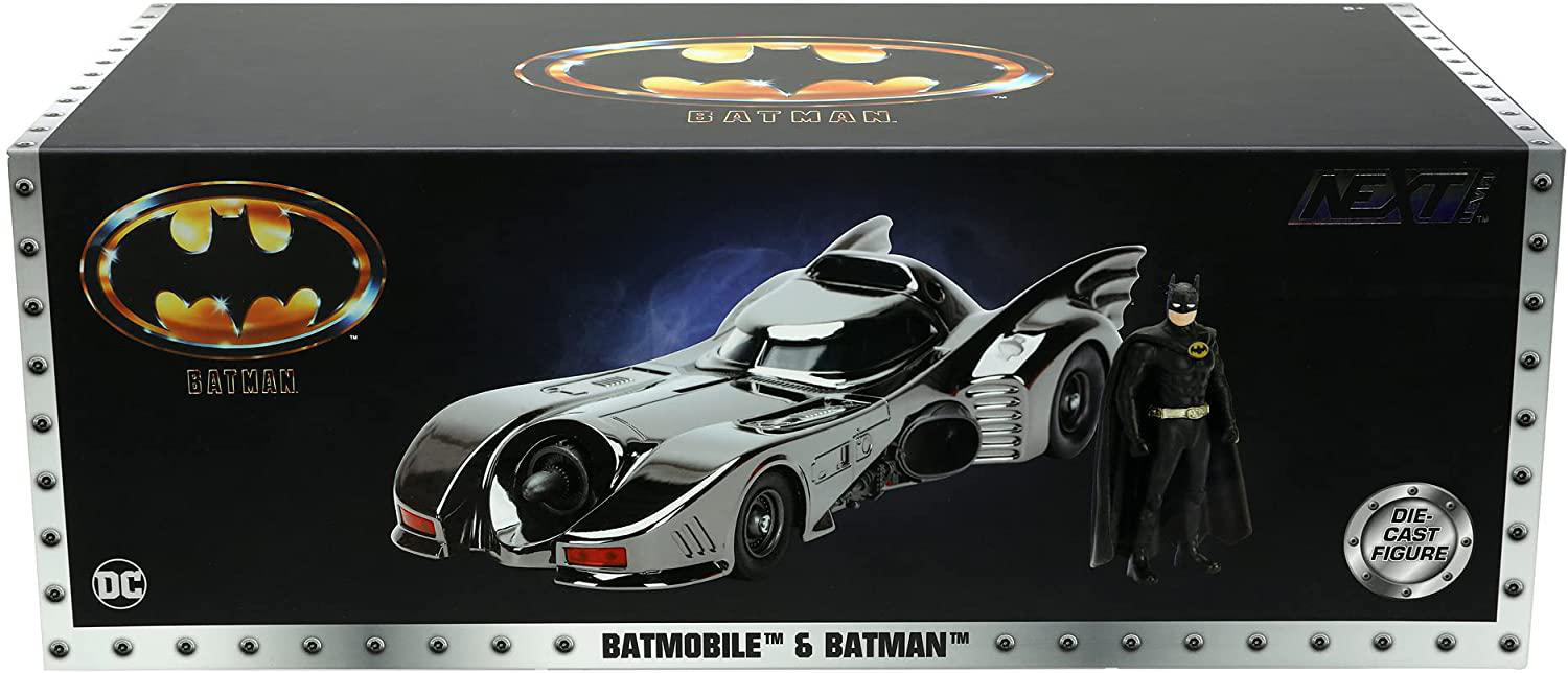 1989, DICKIE-TOYS BLACK BATMAN Schwarz/Chrom Spielzeugmodellauto LEVEL NEXT BATMOBILE