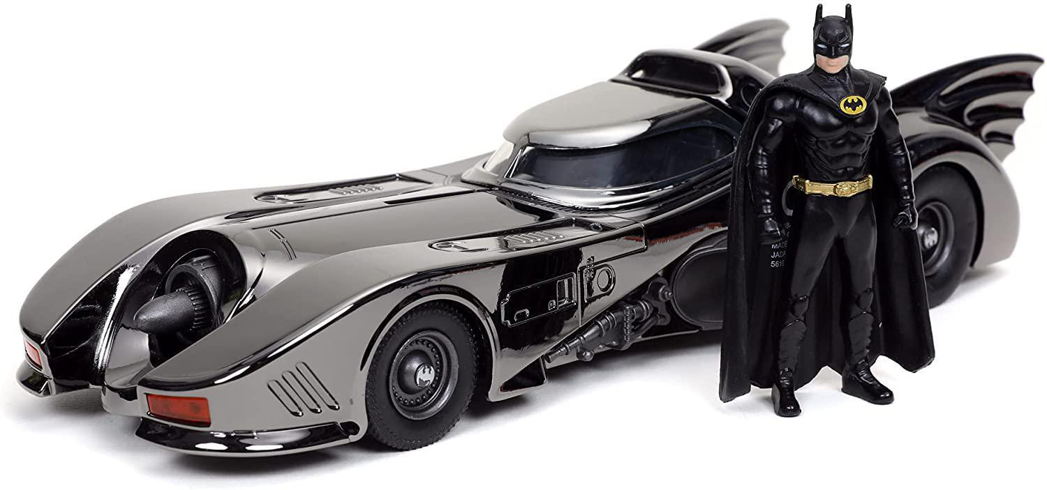 1989, DICKIE-TOYS BLACK BATMAN Schwarz/Chrom Spielzeugmodellauto LEVEL NEXT BATMOBILE