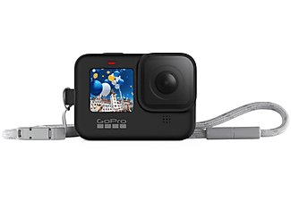Carcasa cámara deportiva - GoPro ADSST-001, Funda + Cordón, Para cámara GoPro HERO9, Negro