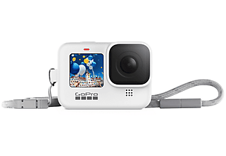 Carcasa cámara deportiva - GoPro ADSST-002, Funda + Cordón, Para cámara GoPro HERO9, Blanco