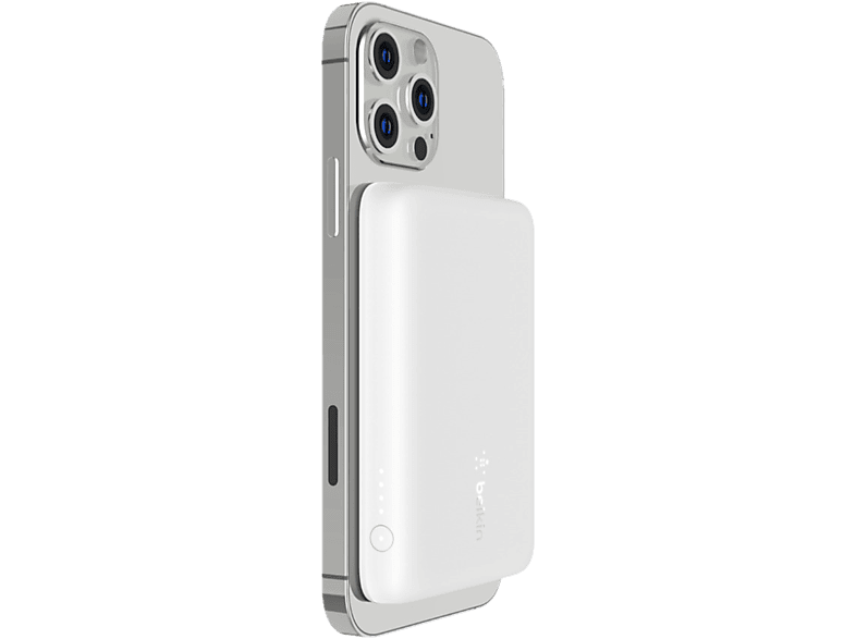 Belkin Batterie Externe Sans Fil Magnétique 2500 Mah Blanc (bpd002btwh)