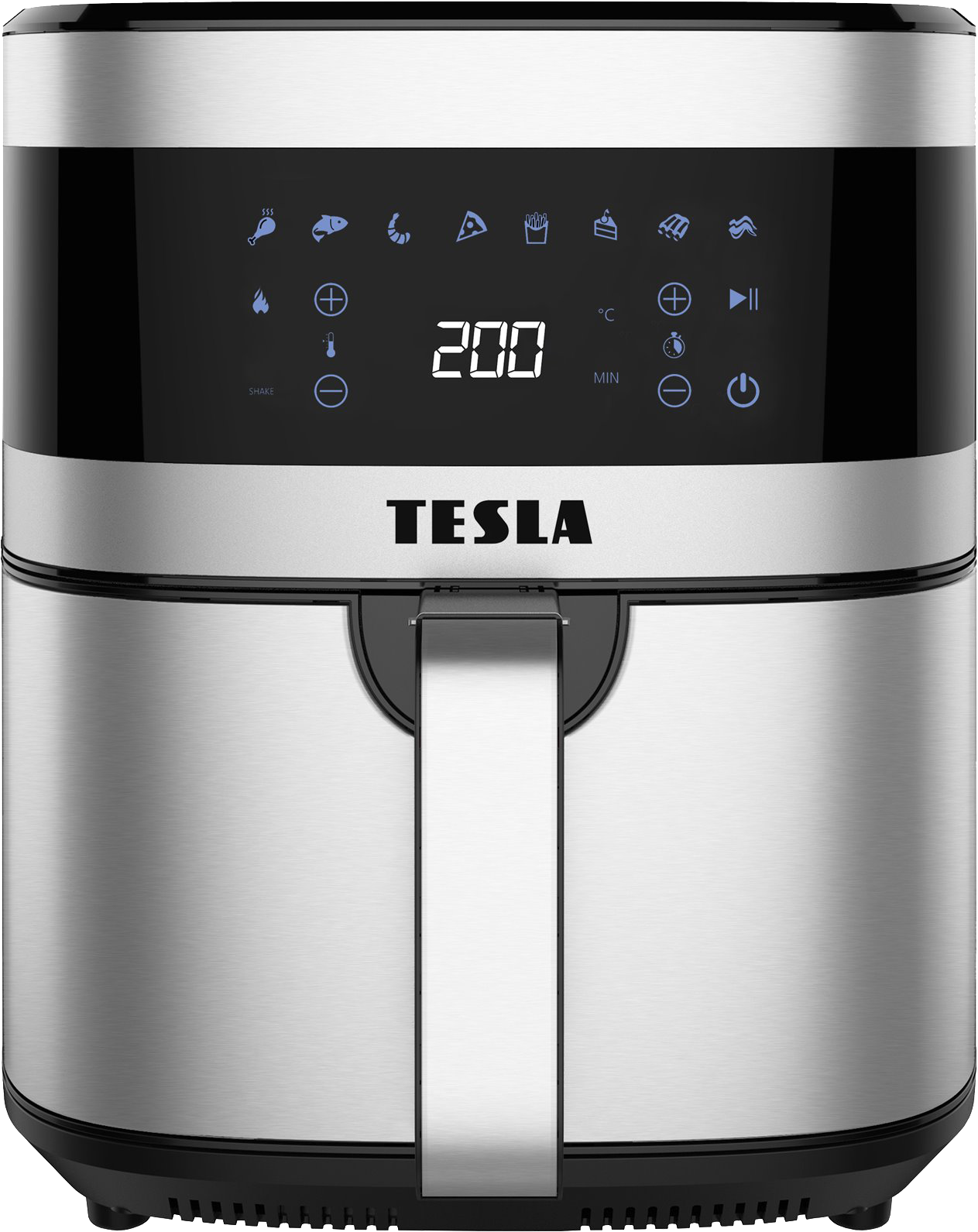 TESLA AirCook Q60 - multifunkciós digitális forró levegős olajsütő, 6 l, 1500W