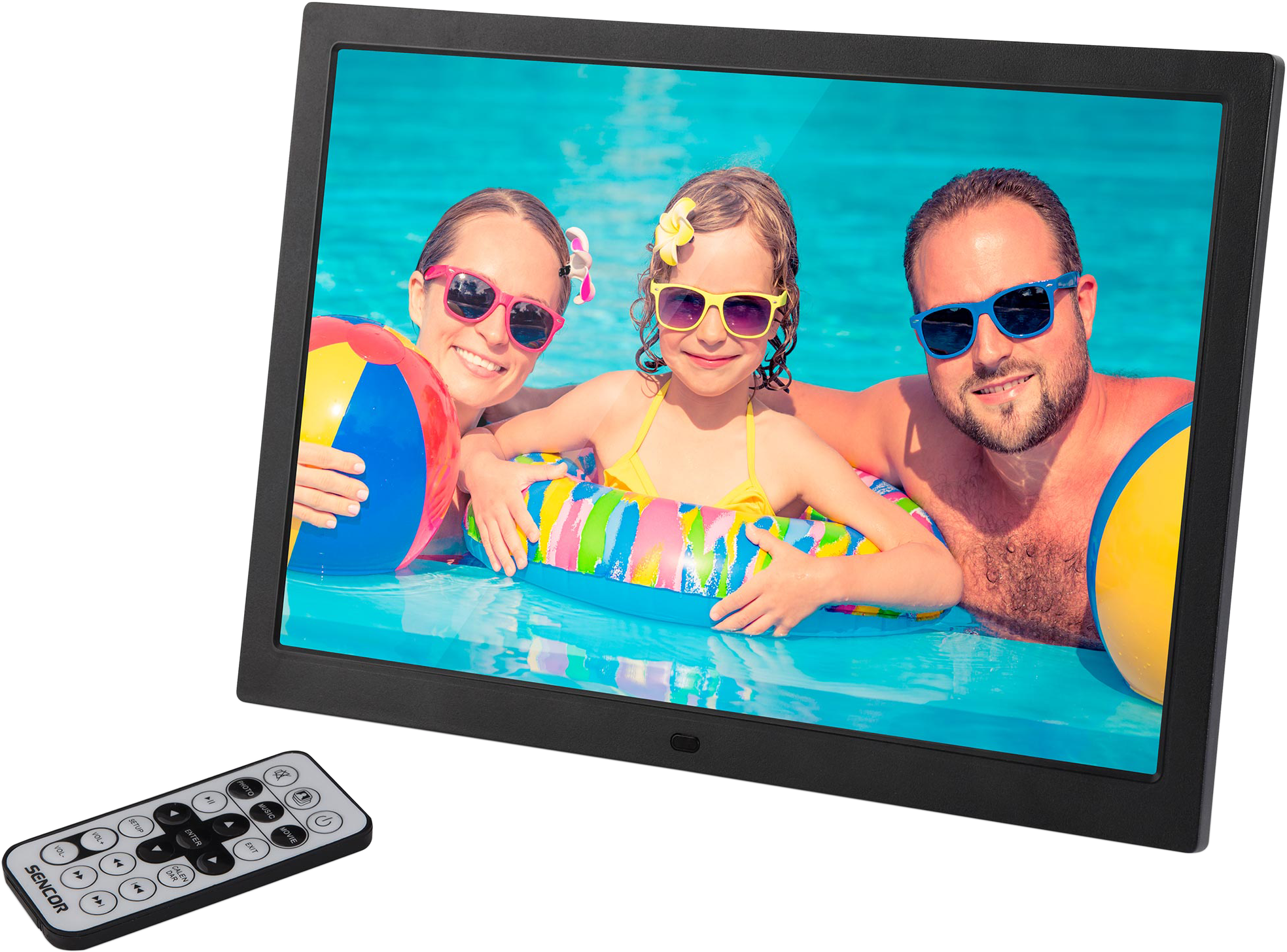 SENCOR Digitális fotókeret, fekete (SDF 1571)