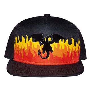 DIFUZED Pokemon - Cappello basket Charizard - berretto (Nero/Arancione/Rosso)