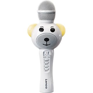 LENCO BMC-060WH - Microfono da karaoke (Bianco)