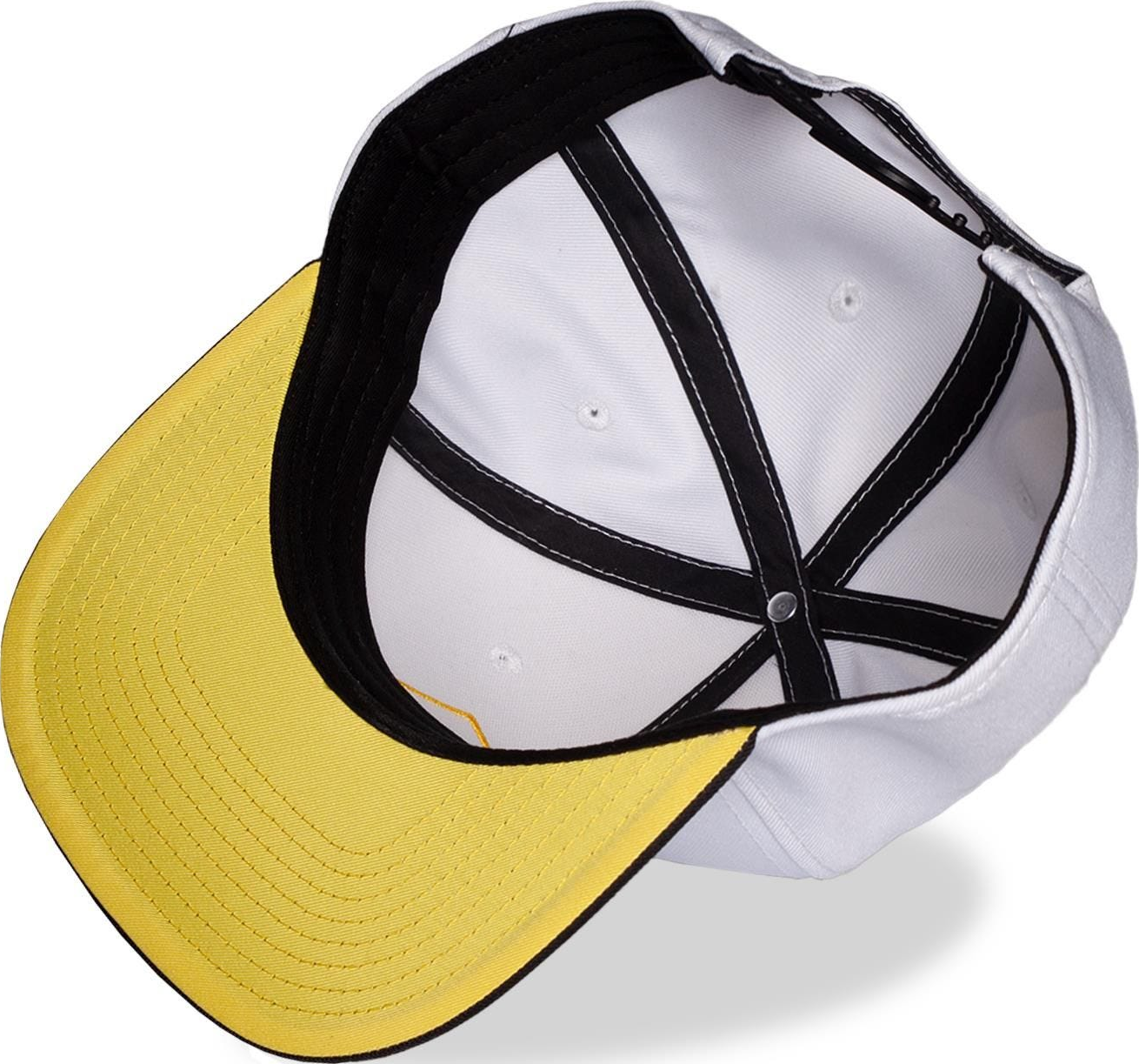 DIFUZED Pokémon - Snapback Pikachu - casquette (Blanc/Noir/Jaune)