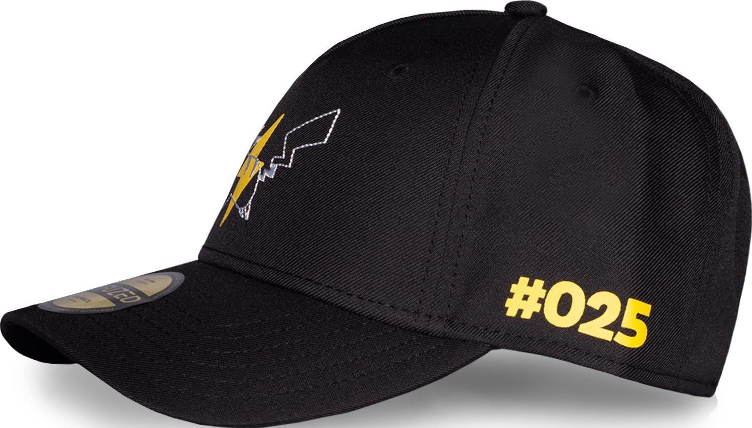 DIFUZED Pokémon - Pikachu - casquette (Noir/Jaune/Blanc)